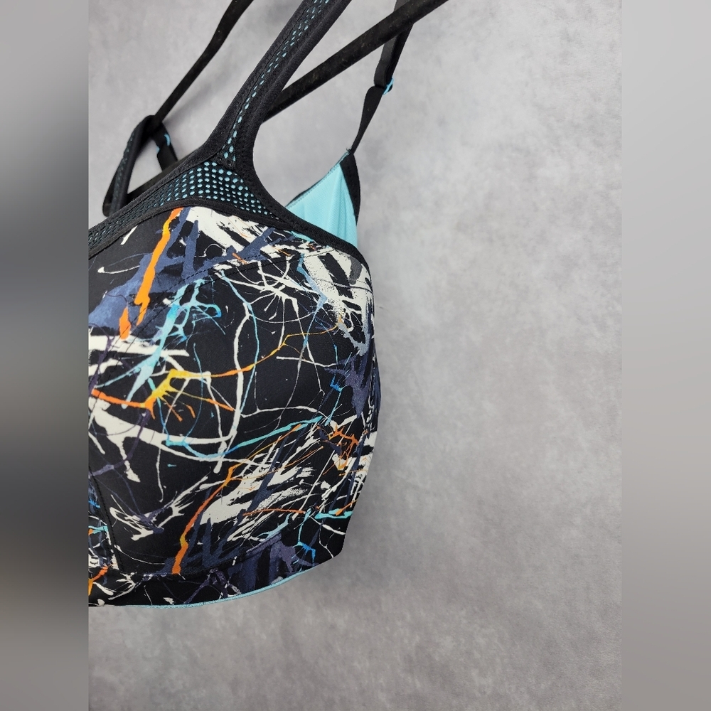 Panache Women's Ink Splat Ultimate High Impact Underwire Sports Bra‎ Size 40FF - Picture 10 of 13